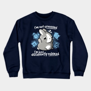 Stressed bunny Crewneck Sweatshirt